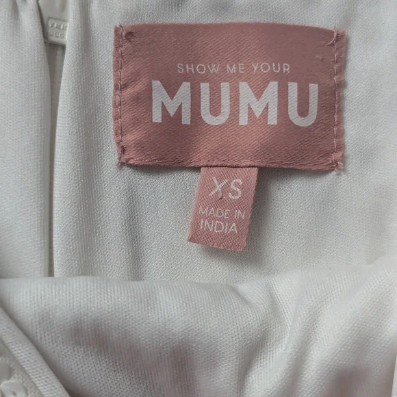 NWOT Show Me Your Mumu Lets Go Mini Dress in White Celestial Sequins